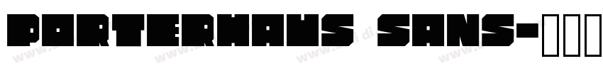 Porterhaus Sans字体转换